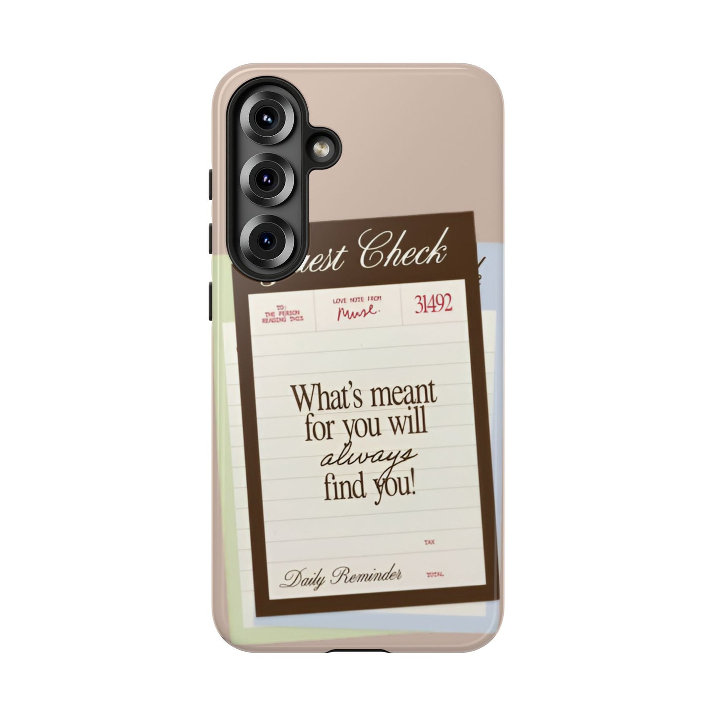 Guest Check Memo Samsung Phones Case