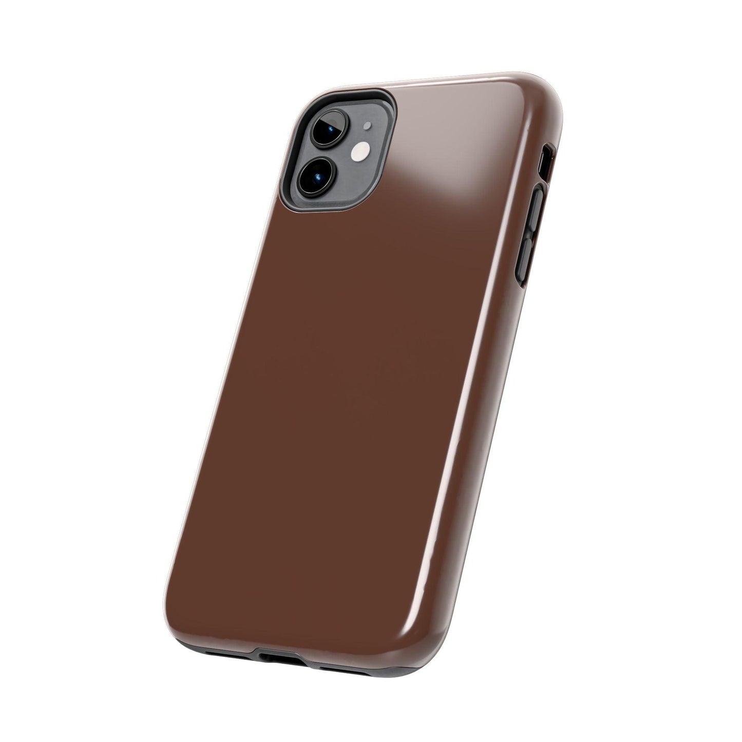 The Basics Coffee Brown iPhone Cases - The Basics Collection