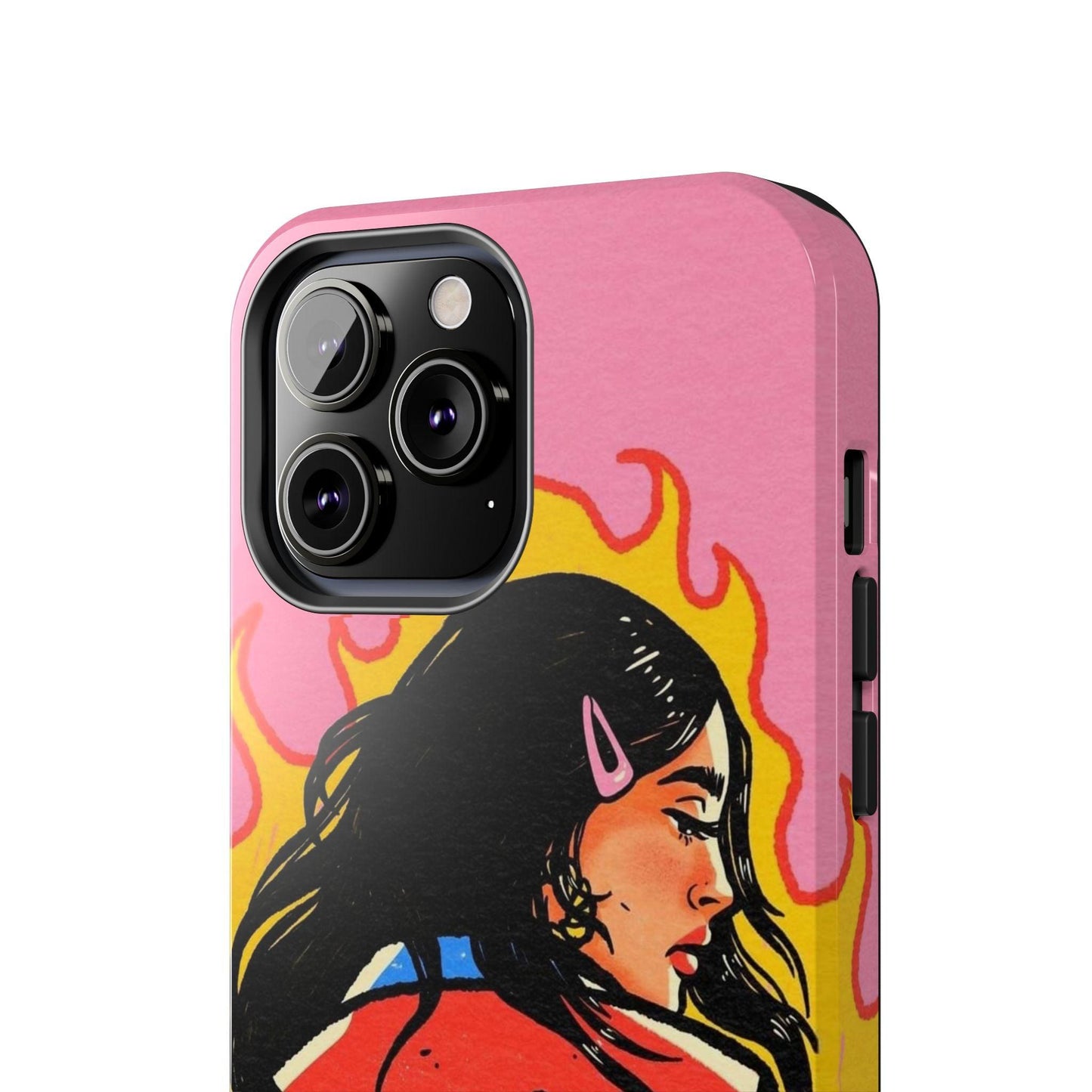 Fierce Femme Flames Tough iPhone Cases