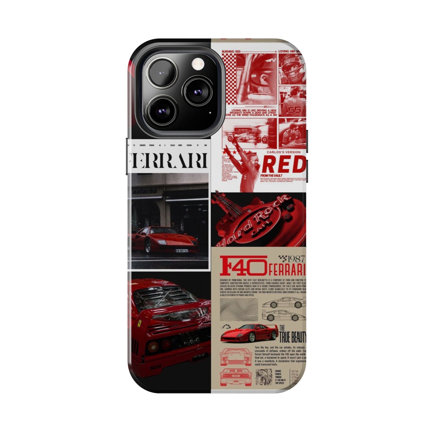 Race Car-Inspired Tough Phone Case - Automotive Passion for Car Enthusiasts