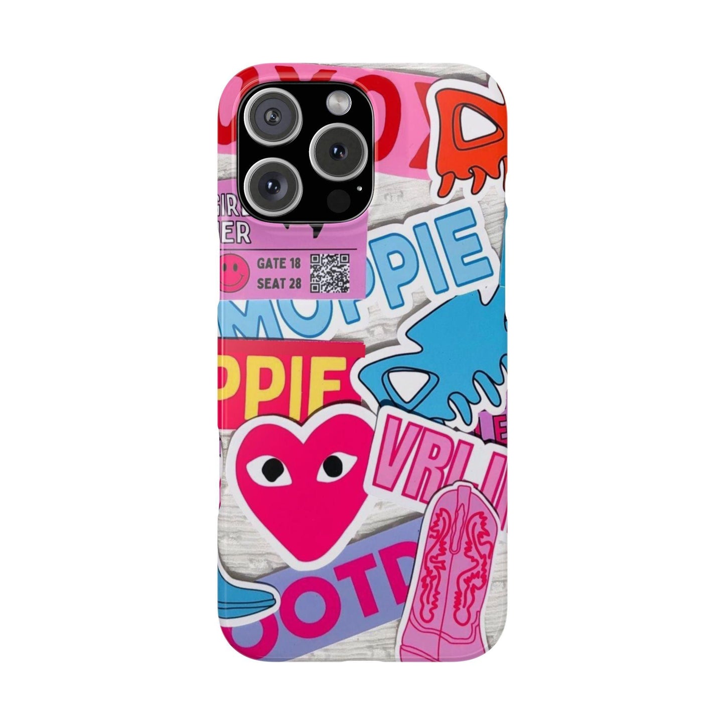 Sticker Frenzy Pop iPhone Cases