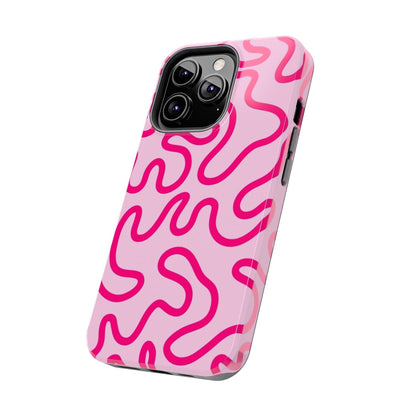 Pink Paradise Swirls Tough iPhone Cases