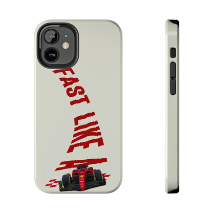 Fast Like a Race Car Tough iPhone Cases