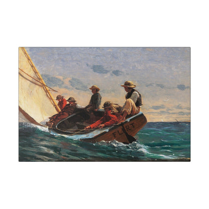 The Flirt (1874) by Winslow Homer - Matte Canvas, Stretched, 0.75"