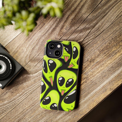 Alien Frenzy Tough iPhone Cases