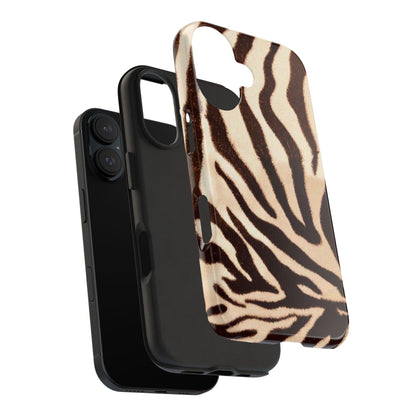 Taupe Twilights Stripe Tough iPhone Cases