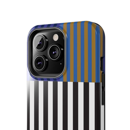 Striped Colorblock Symphony Tough iPhone Cases