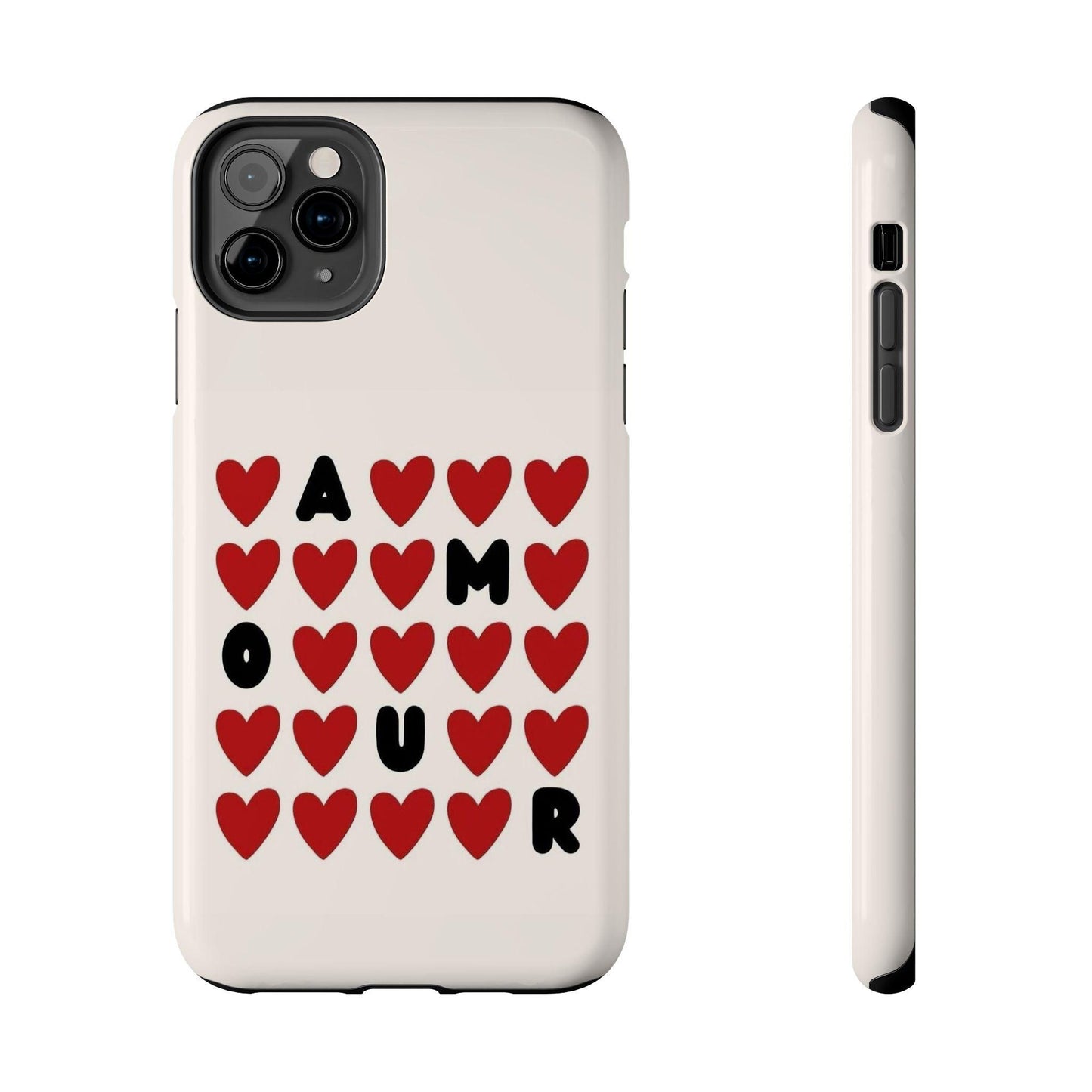 Amour Valentines Hearts Tough iPhone Cases