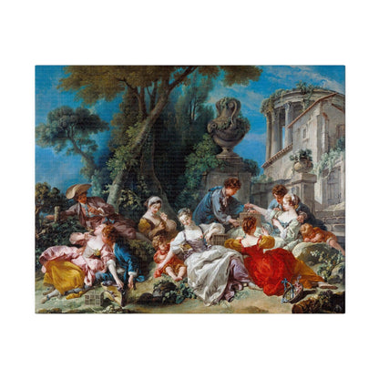 Francois Boucher's The Bird Catchers (1748) - Matte Canvas, Stretched, 0.75"