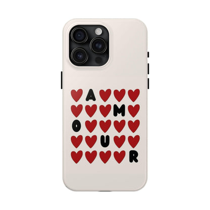 Amour Valentines Hearts Tough iPhone Cases