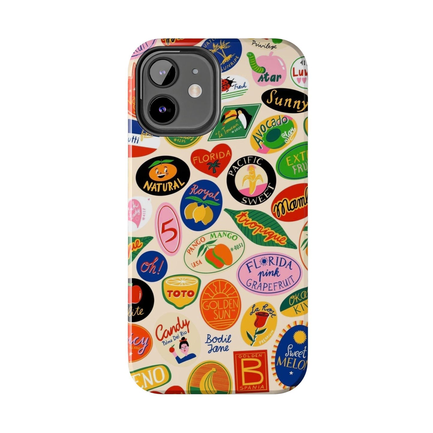 Florida Sunshine Labels Tough iPhone Cases