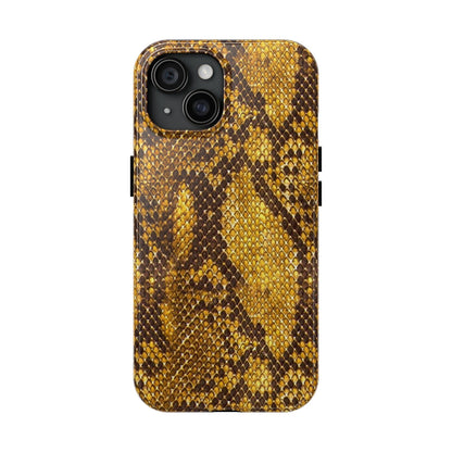 Golden Viper Scales Tough iPhone Cases