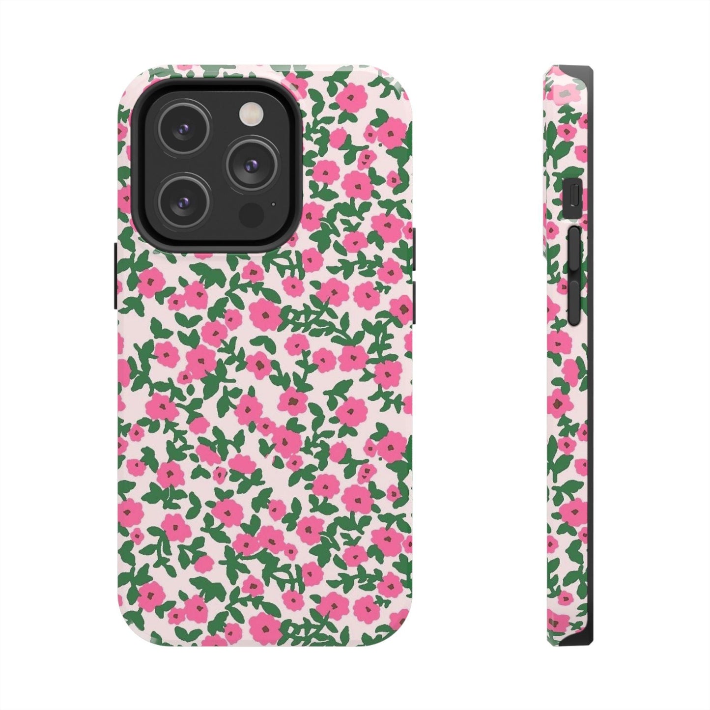 Spring Edition Pink Floral Tough iPhone Cases