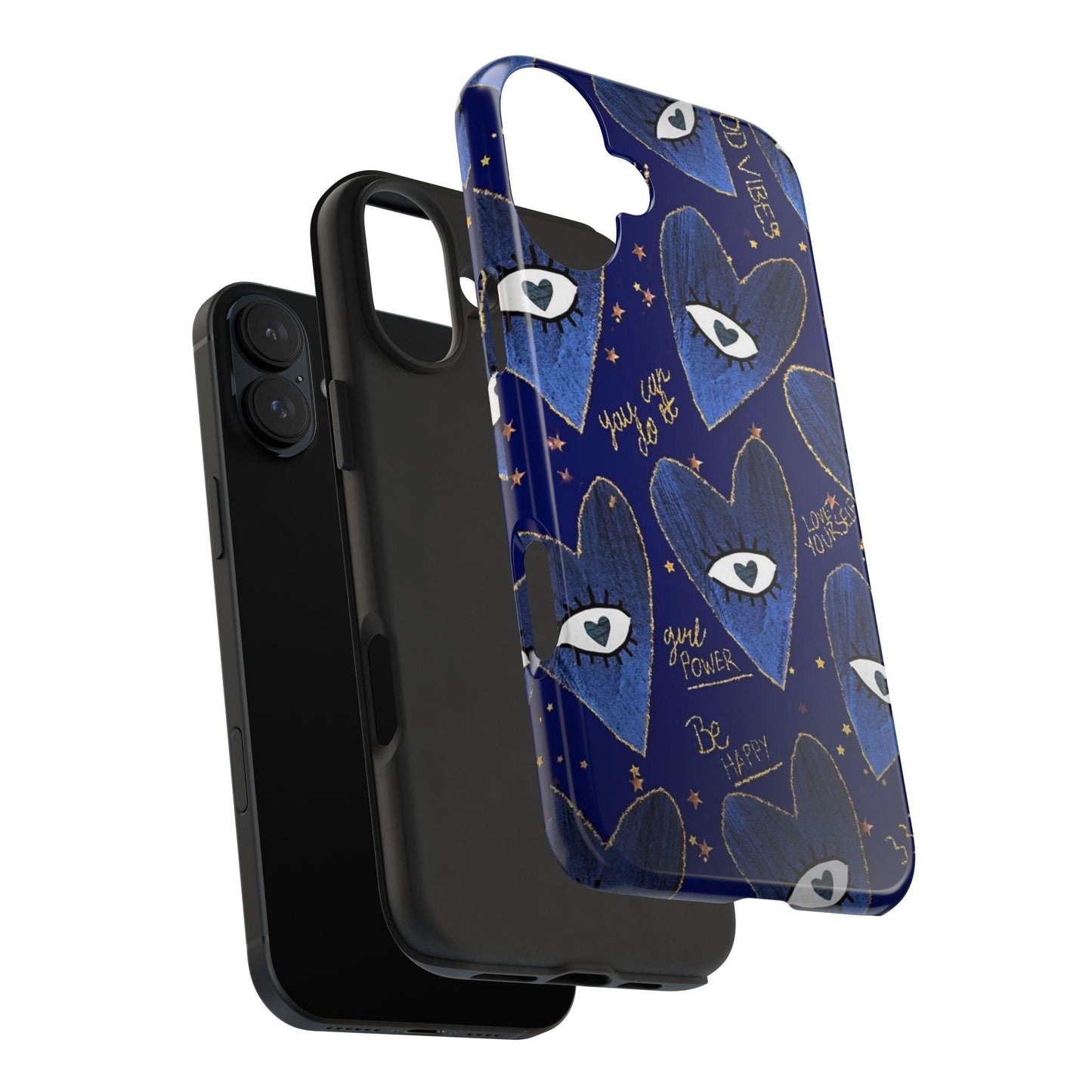 Lucky Midnight Blue Eyes Tough iPhone Cases