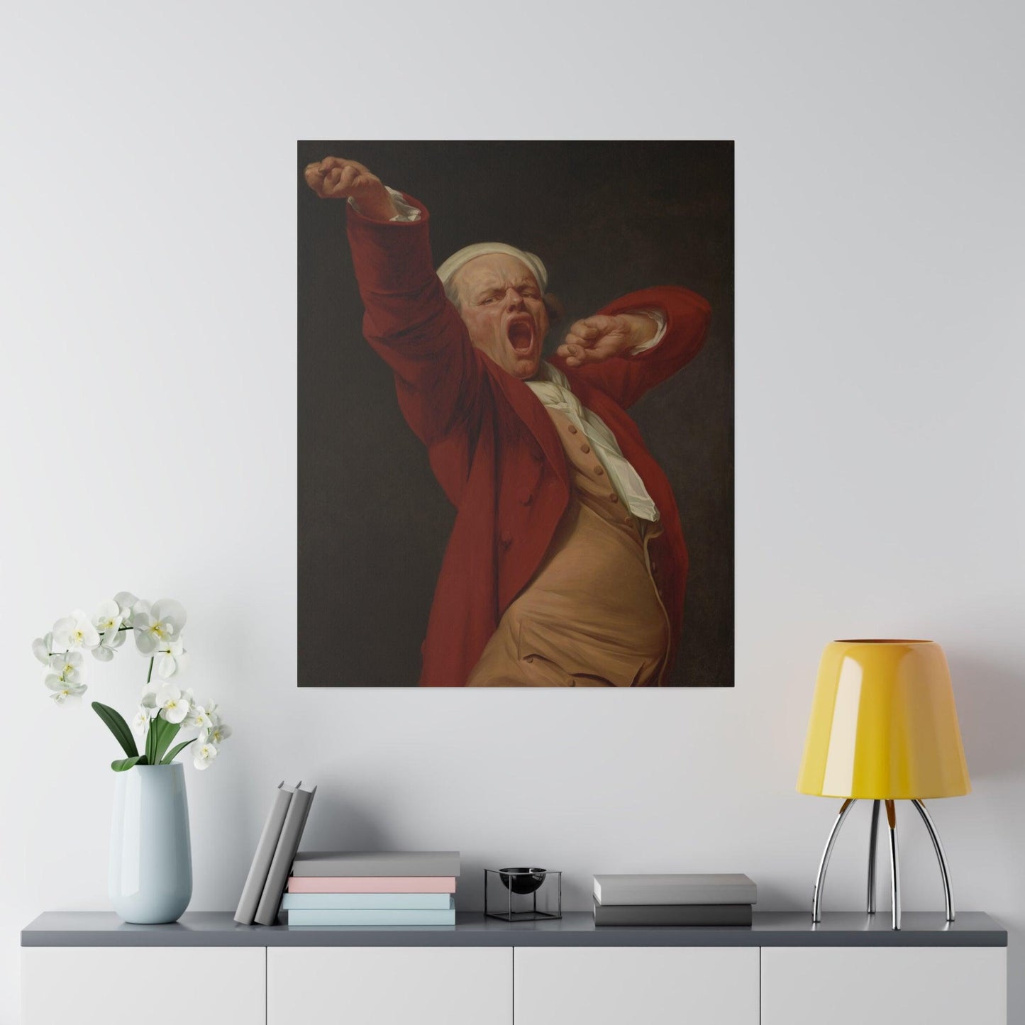 Self-Portrait, Yawning by Joseph Ducreux - Matte Canvas, Stretched, 0.75"