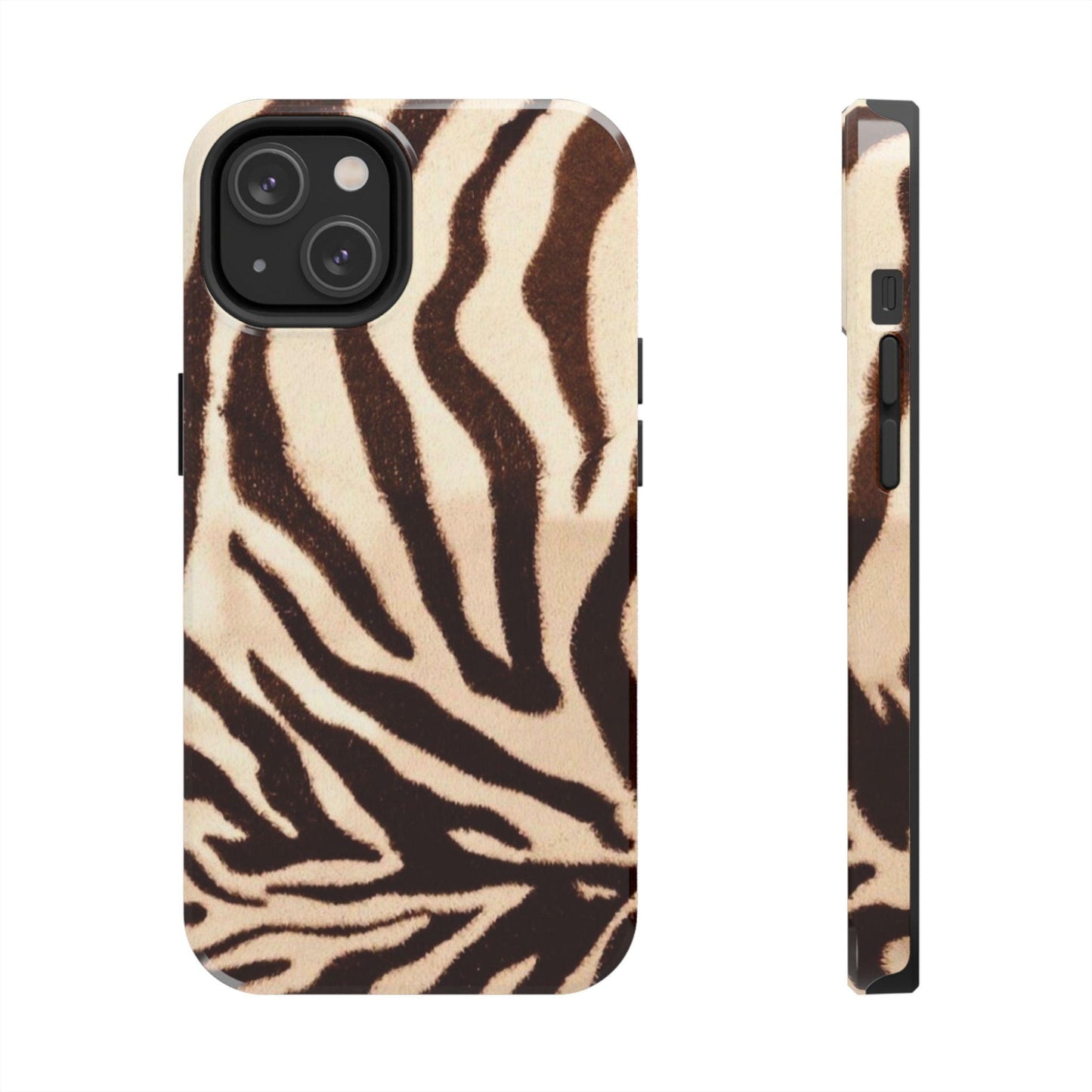 Taupe Twilights Stripe Tough iPhone Cases