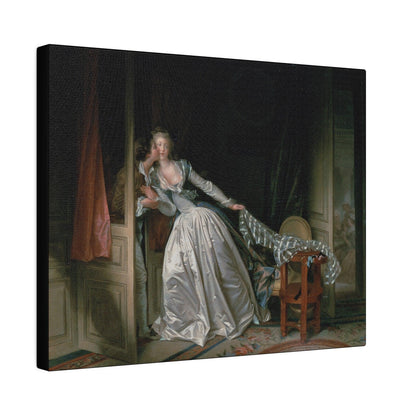 The Stolen Kiss by Jean-Honoré Fragonard - Matte Canvas, Stretched, 0.75"