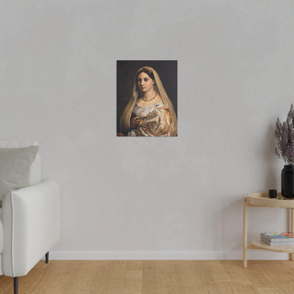 Raphael's Woman with a veil (La Donna Velata) (1516) - Matte Canvas, Stretched, 0.75"