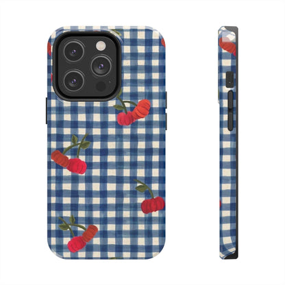 Charming Gingham Tough iPhone Cases