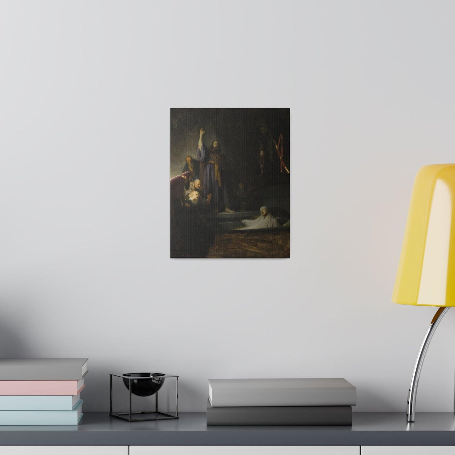 Rembrandt van Rijn's Raising of Lazarus Matte Canvas, Stretched 0.75