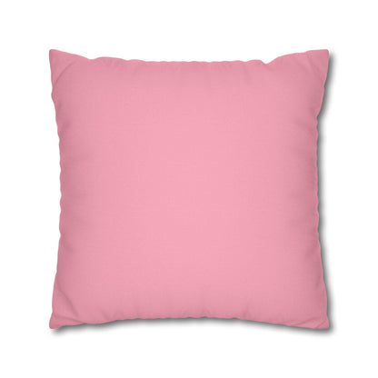 Fun Things in To Do List Cushion Cover - Spun Polyester Square Pillowcase in Cream and Pink