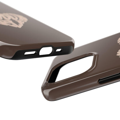 Love Your Self Tough iPhone Cases in Chocolate Brown