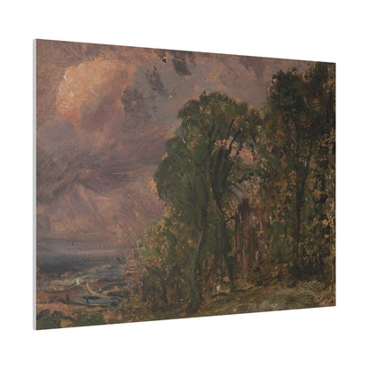 A View at Hampstead with Stormy Weather by John Constable - Matte Canvas, Stretched, 0.75"