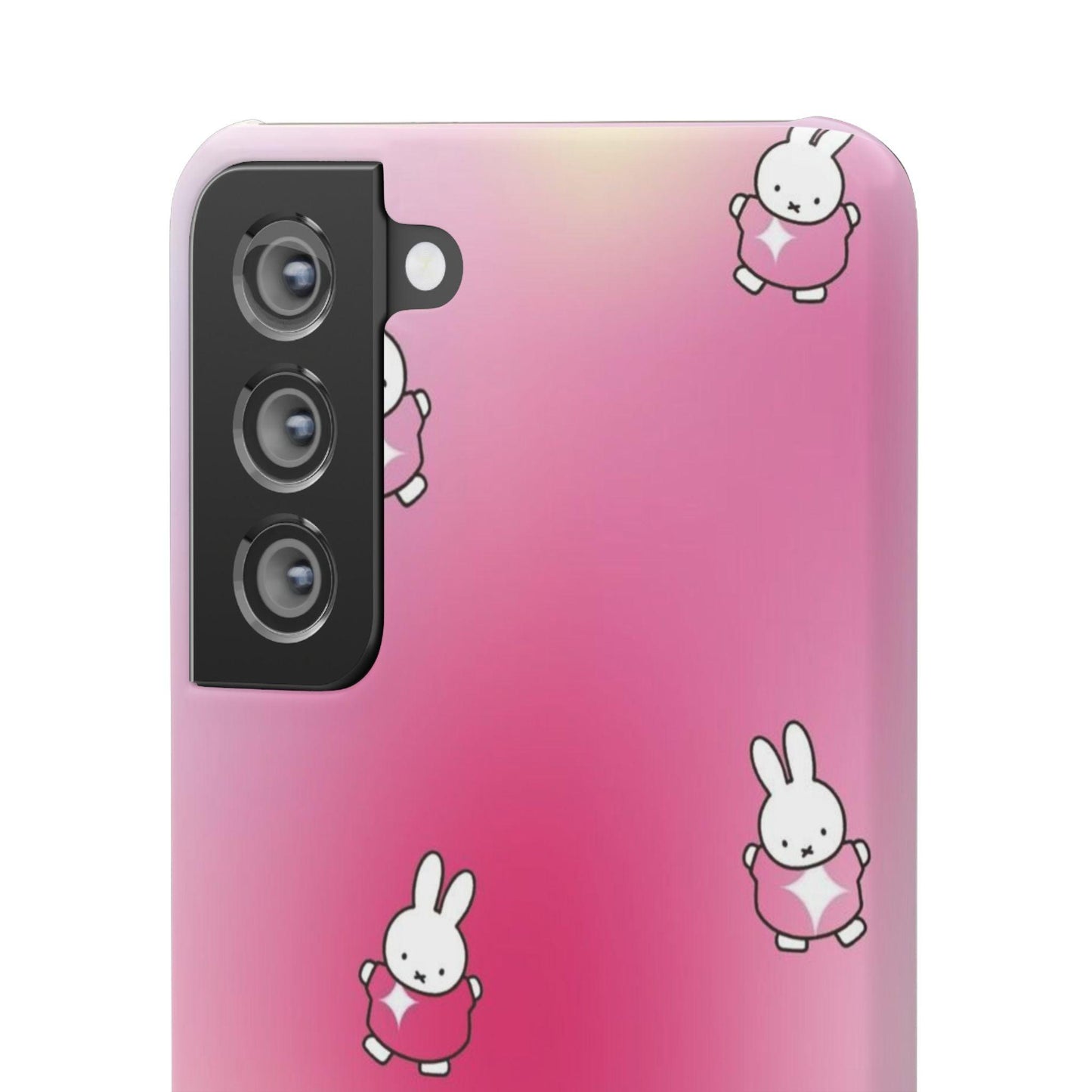 The Bunny Aura Pink Snap Cases