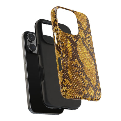 Golden Viper Scales Tough iPhone Cases