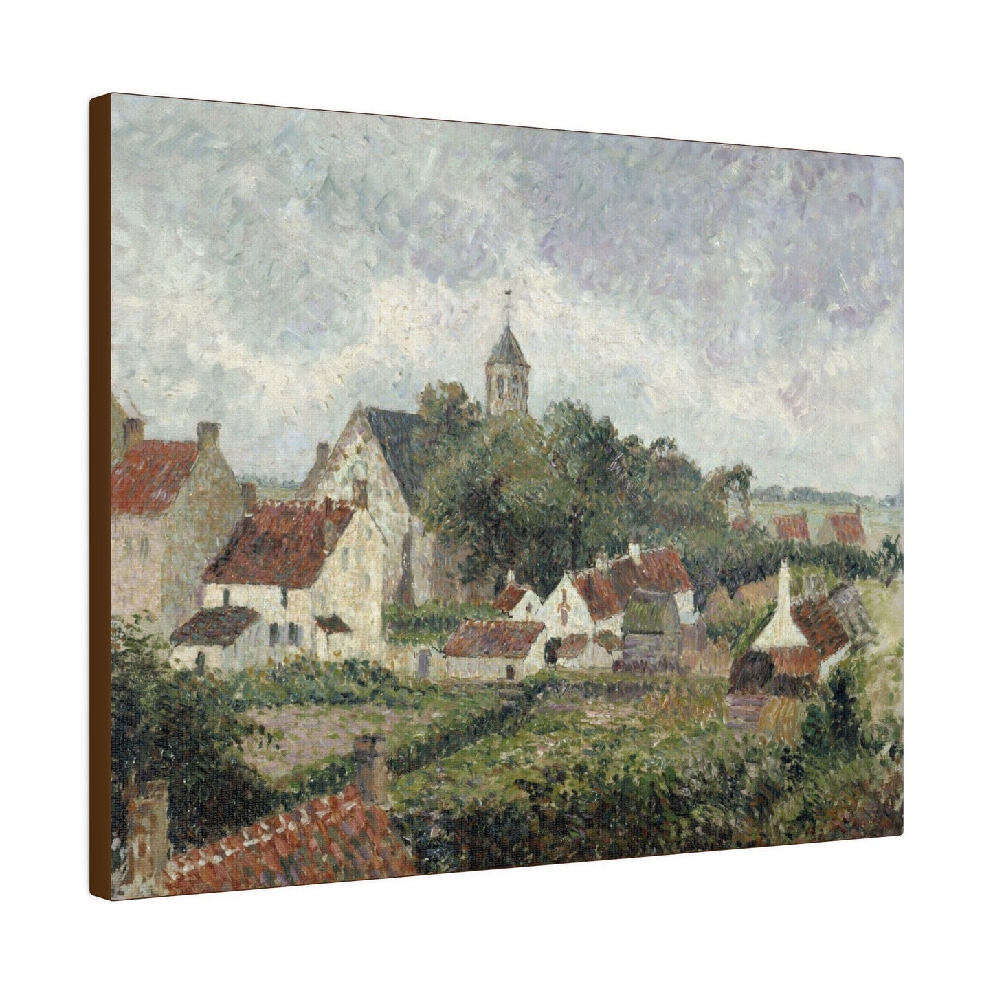 Knocke village (1894) by Camille Pissarro - Matte Canvas, Stretched, 0.75"