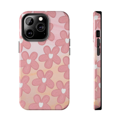 The Floral Hues Tough iPhone Cases