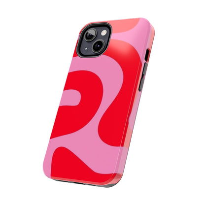 Pop Pink Swirls Tough iPhone Cases