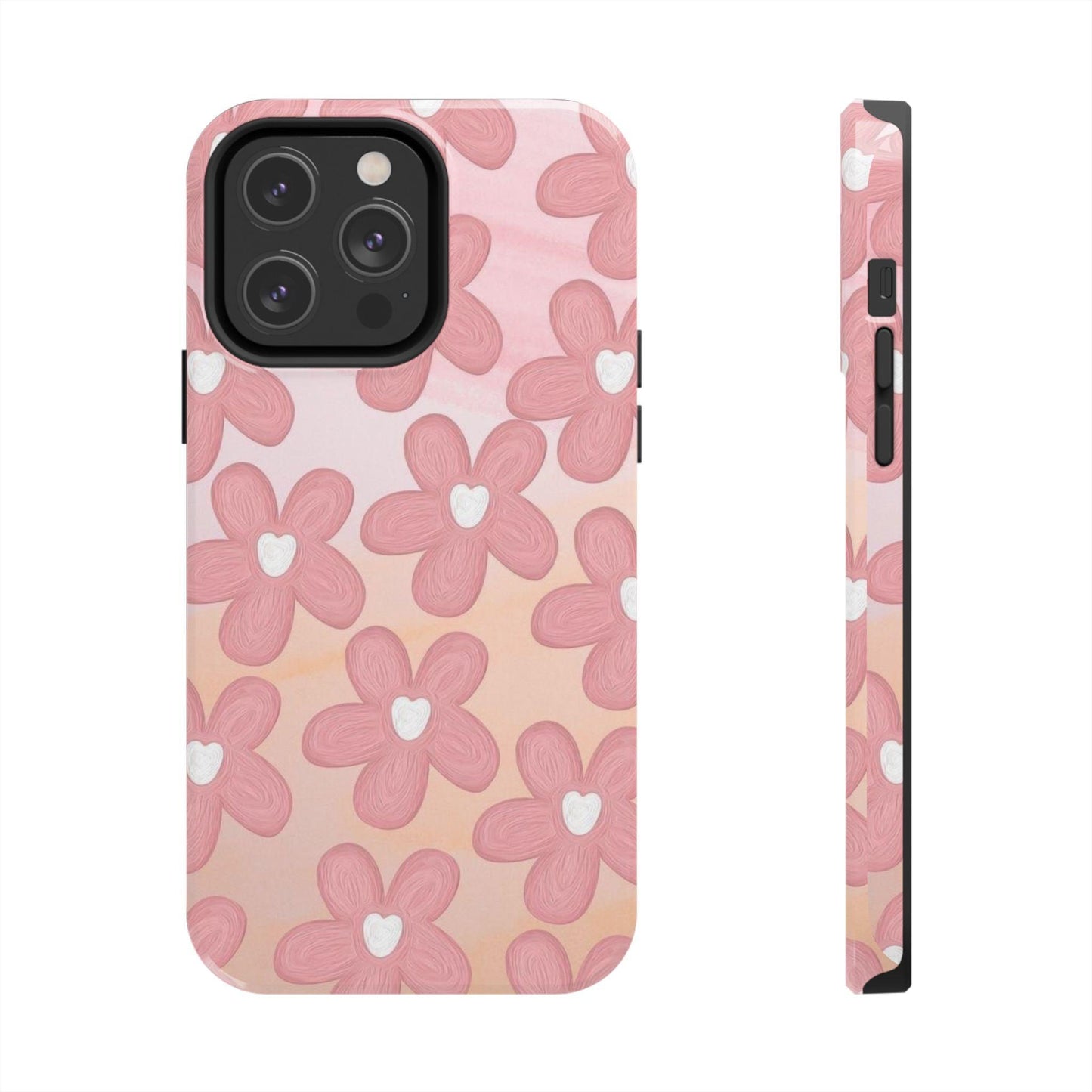 The Floral Hues Tough iPhone Cases