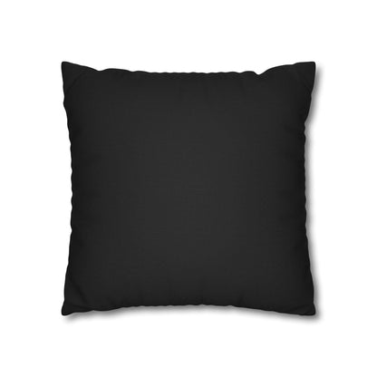 Imperial Edge Luxe Linear Cushion - Monochrome Black and White Spun Polyester Square Pillowcase