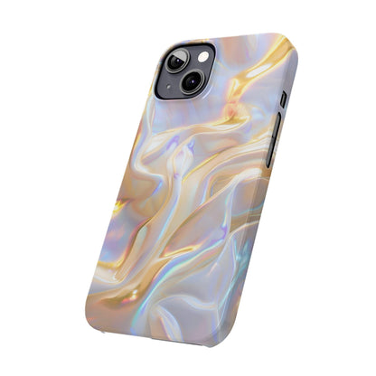 Iridescent Silk Flow Slim iPhone Cases