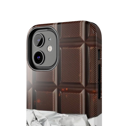 Chocolate with Silver Wrap iPhone Cases