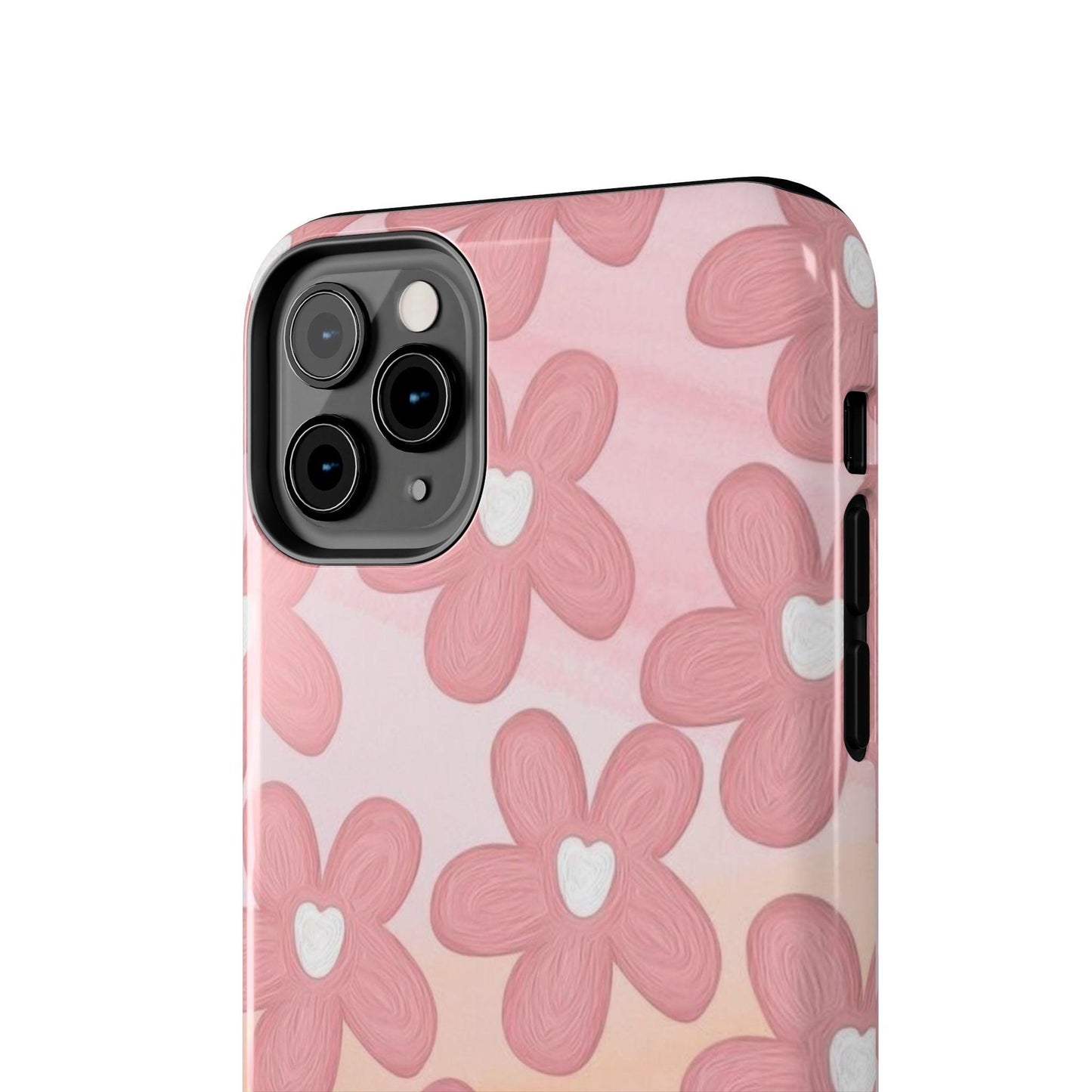 The Floral Hues Tough iPhone Cases