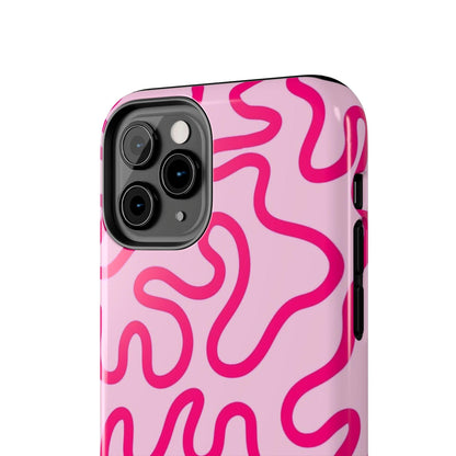 Pink Paradise Swirls Tough iPhone Cases