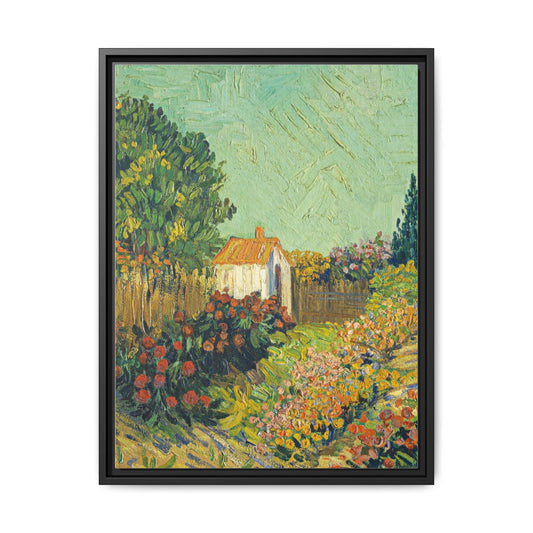 Vincent van Gogh's Landscape (ca. 1925-1928) - Matte Canvas, Black Framed