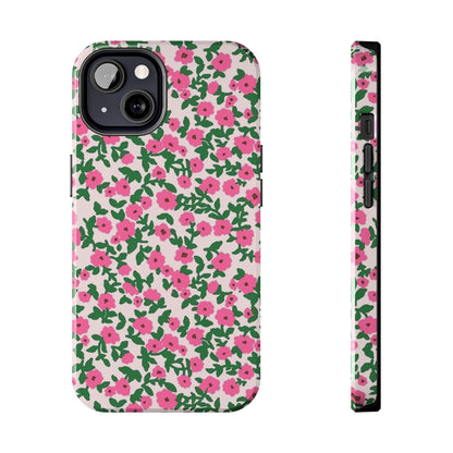 Spring Edition Pink Floral Tough iPhone Cases