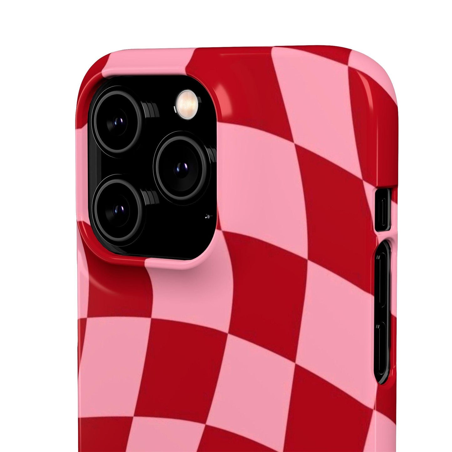 Twist & Check Red Snap iPhone Cases