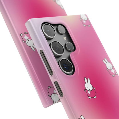 The Bunny Aura Pink Snap Cases