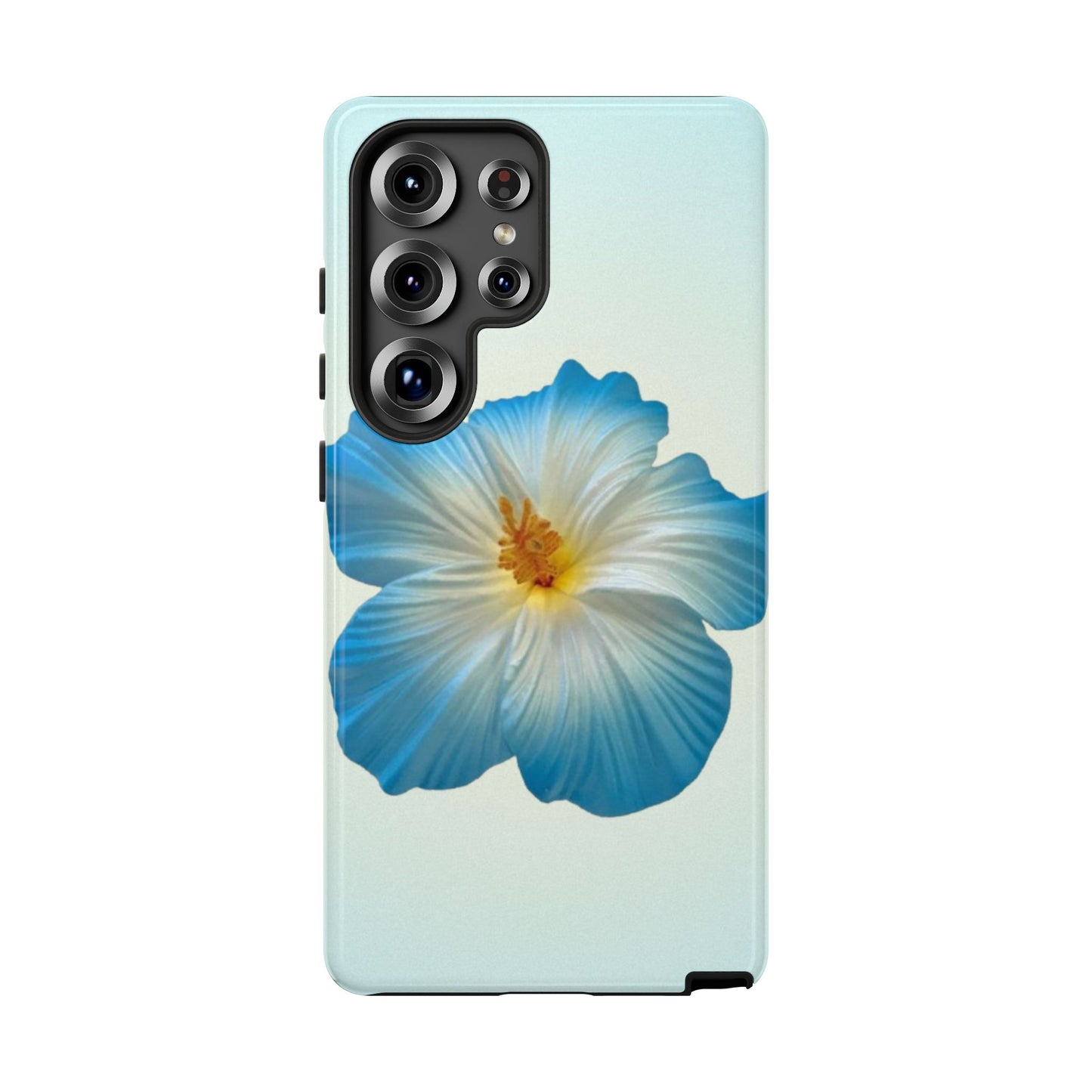 Blue Hibiscus Flower Phone Case - Beach Floral Edit