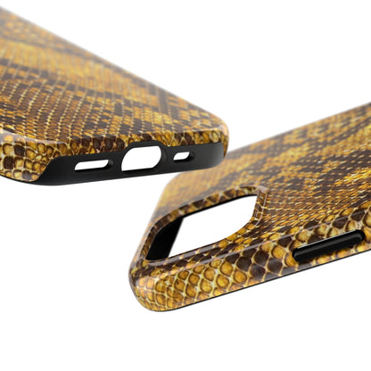 Golden Viper Scales Tough iPhone Cases