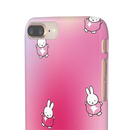 The Bunny Aura Pink Snap Cases