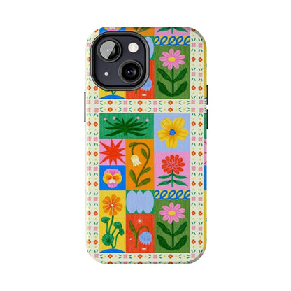 Flower Garden Paradise Tough iPhone Cases