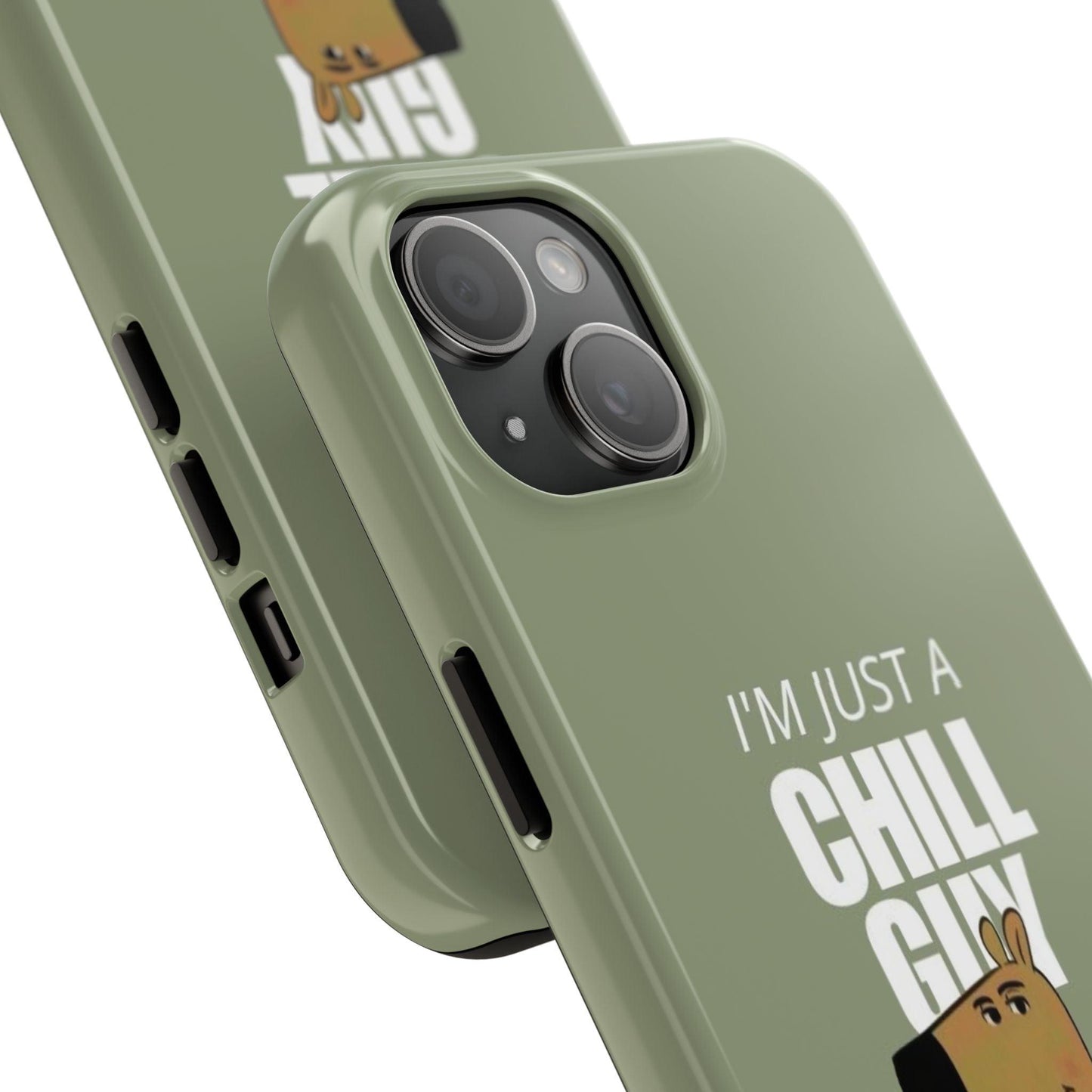 Chill Guy Meme Tough iPhone Cases