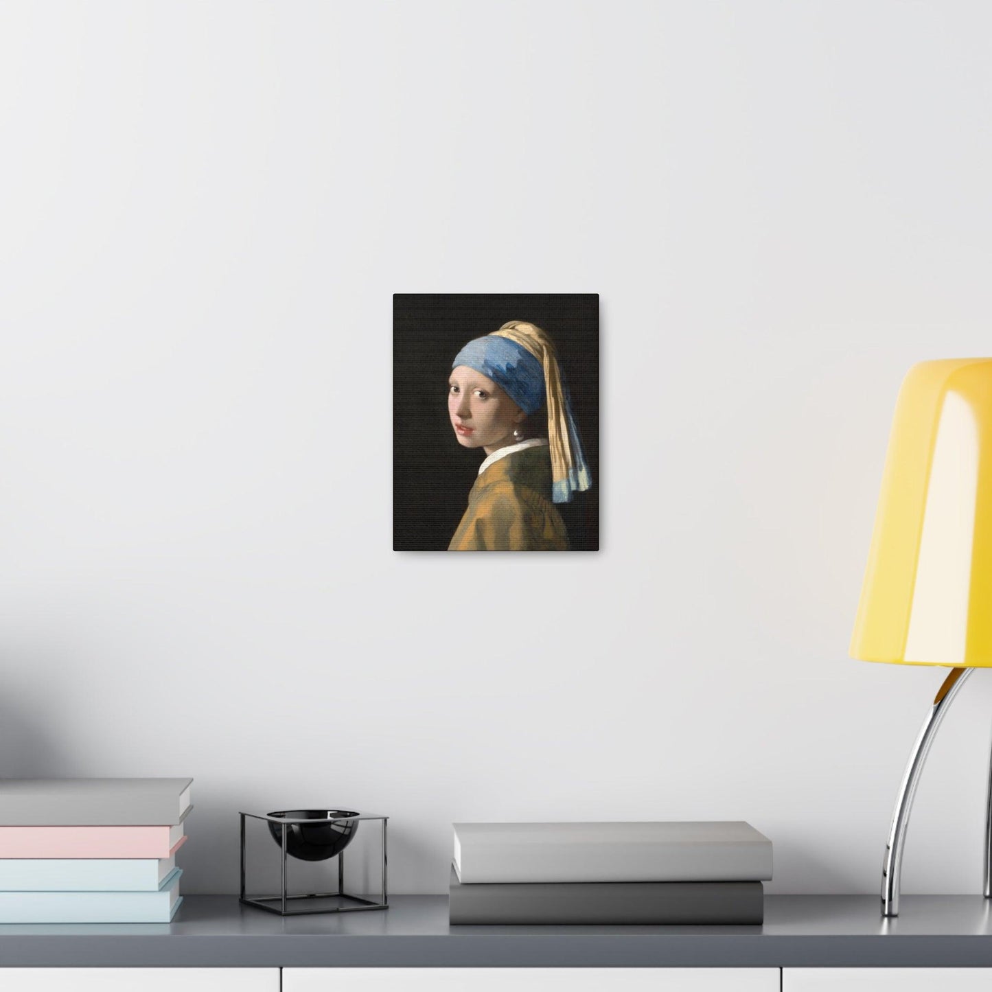 Girl with a Pearl Earring 1665 by Johannes Vermeer painting on a Canvas Gallery Wraps