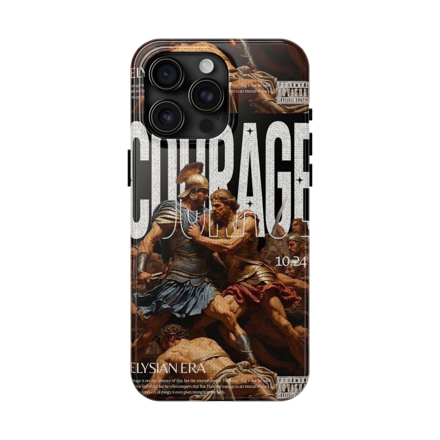 Courage Battle Scene iPhone Cases