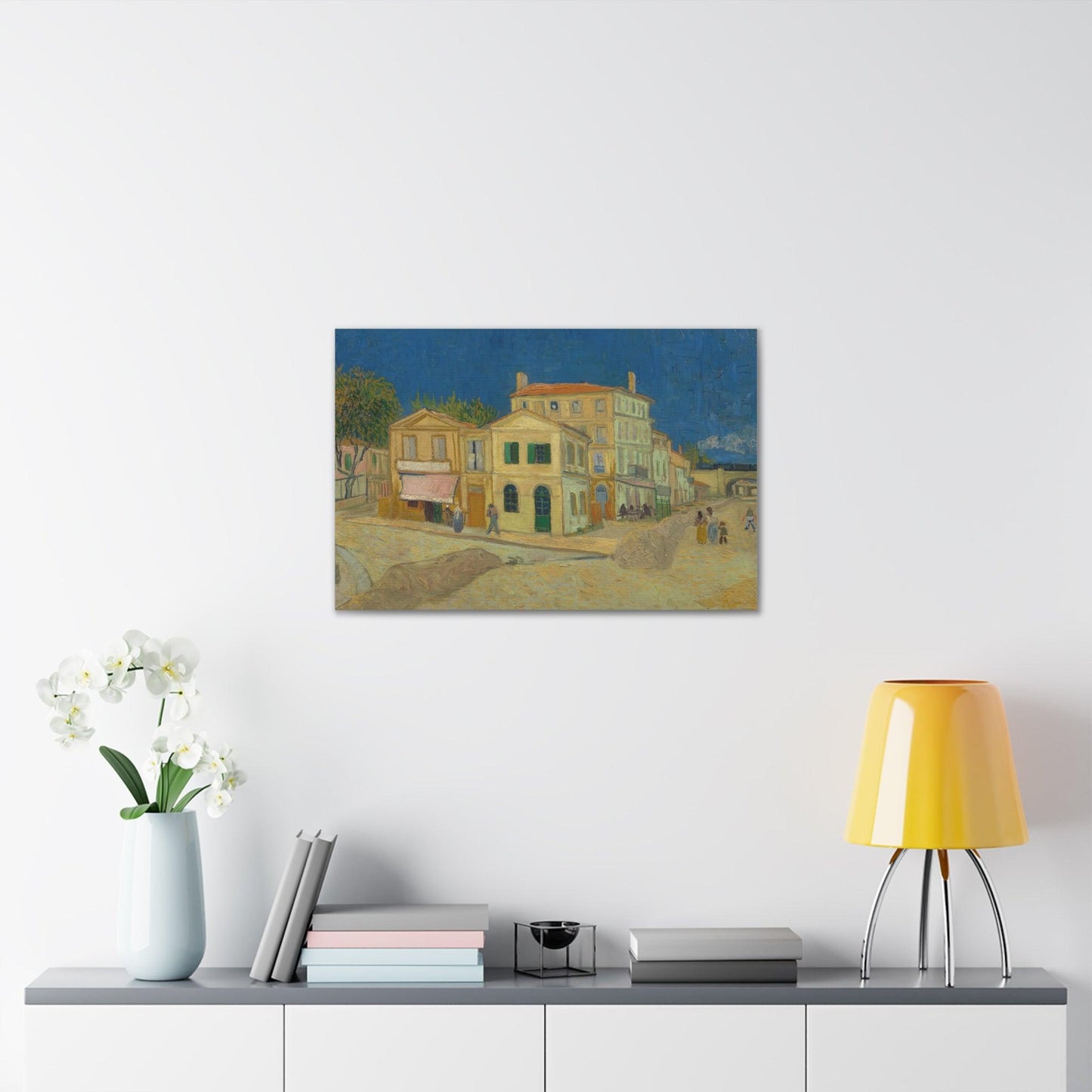 The Yellow House by Vincent Van Gogh - Canvas Gallery Wraps